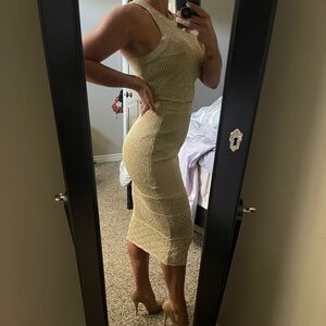 House of Harlow 1960 Gold Knit Dress